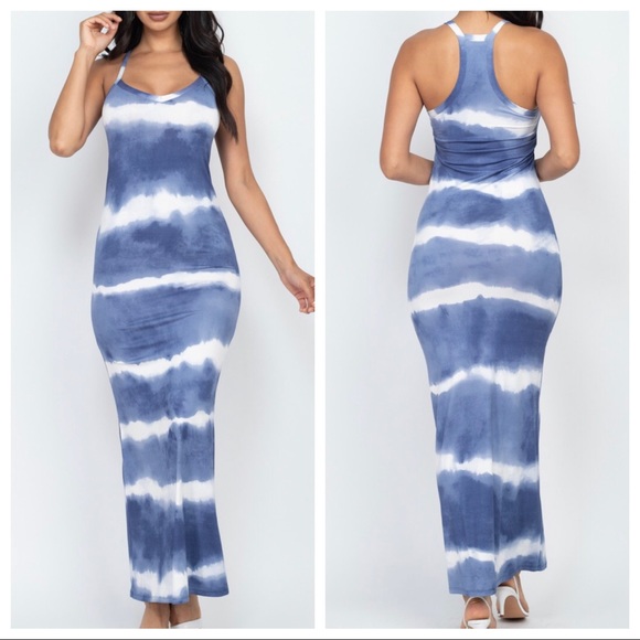 Boho chic Tie dye maxi dress - Picture 2 of 2